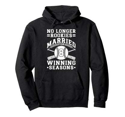8Th Wedding Anniversary Baseball Hoodie - Custom Art Print for Adults - T-Shirt, Sweatshirt, Hoodie