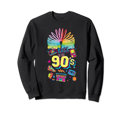 Rainbow Spiral Spring Toy Back To 90S Sweatshirt - Graphic Print Men Women - T-Shirt, Sweatshirt, Hoodie