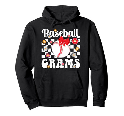 Baseball Grams Groovy Grams Baseball Hoodie - Unique Graphic for Adults - T-Shirt, Sweatshirt, Hoodie