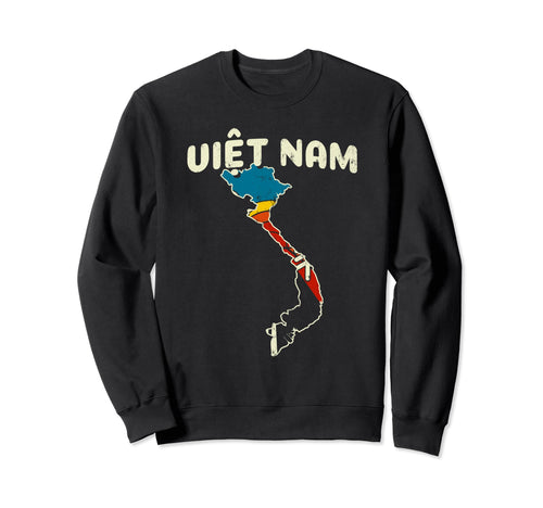 Vietnam Vietnamese Country Rainbow Sweatshirt - Unique Graphic Men Women - T-Shirt, Sweatshirt, Hoodie