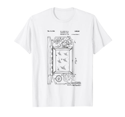 Camera Photographic Patent 1934 Drawing T-Shirt - Unique Graphic Unisex - T-Shirt, Sweatshirt, Hoodie