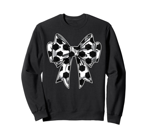 Soccer Ball Coquette Bow Game Day Sweatshirt - Minimalist Print for Adults - T-Shirt, Sweatshirt, Hoodie