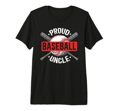 Mens Proud Baseball Uncle Baseball T-Shirt - Minimalist Print Unisex - T-Shirt, Sweatshirt, Hoodie