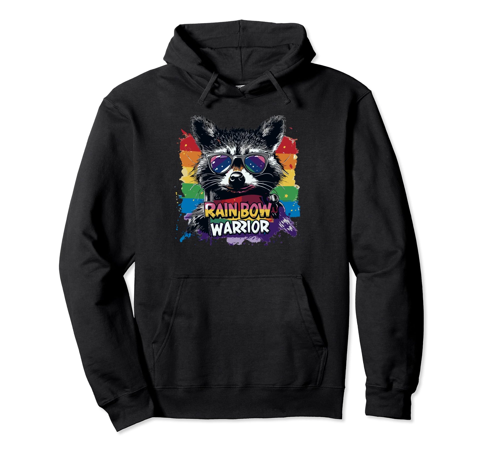 Funny Raccoon Love Sunglasses Summer Gift Hoodie - Unique Graphic Unisex - T-Shirt, Sweatshirt, Hoodie