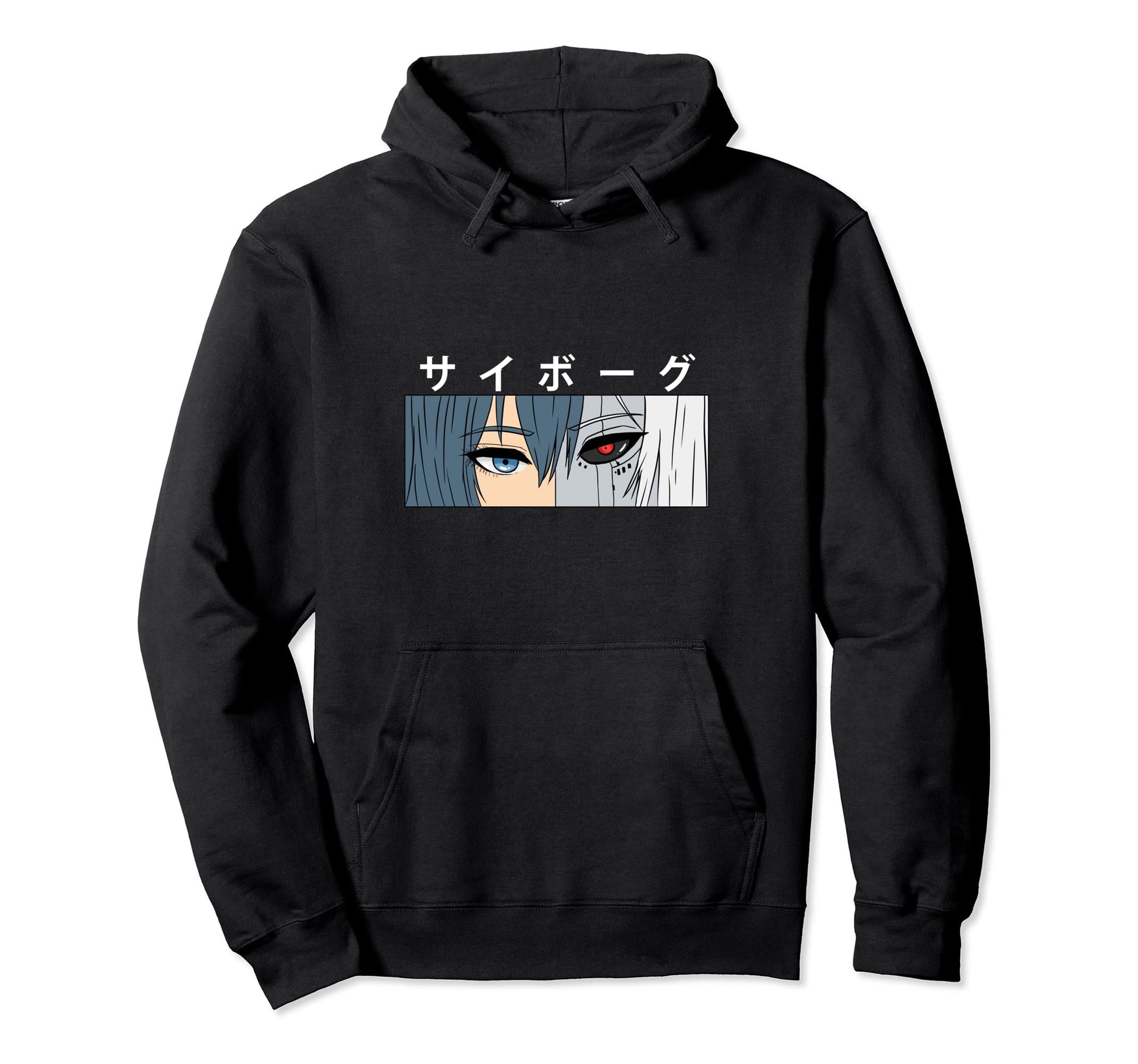 Cyborg Japanese Anime Manga And Anime Hoodie - Unique Graphic for Adults - T-Shirt, Sweatshirt, Hoodie