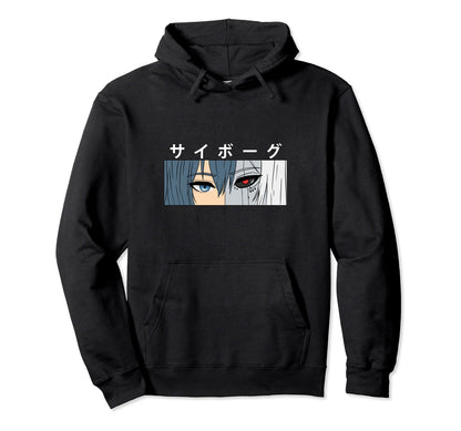 Cyborg Japanese Anime Manga And Anime Hoodie - Unique Graphic for Adults - T-Shirt, Sweatshirt, Hoodie