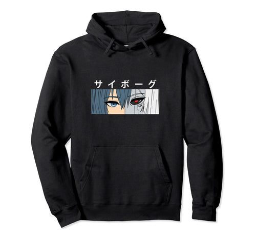 Cyborg Japanese Anime Manga And Anime Hoodie - Unique Graphic for Adults - T-Shirt, Sweatshirt, Hoodie