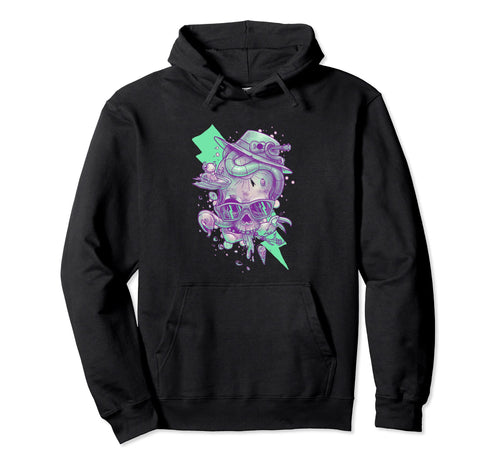 Vaporwave Skull Halloween Aesthetic Art Hoodie - Trendy Graphic Unisex - T-Shirt, Sweatshirt, Hoodie