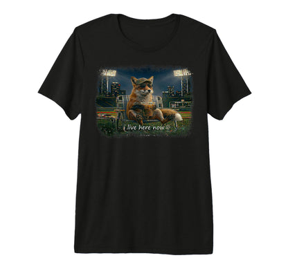Funny Fox Ballfield Baseball Field T-Shirt - Fun Novelty Design Men Women - T-Shirt, Sweatshirt, Hoodie