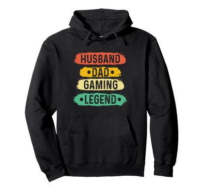 Gaming Dad Husband Legend Video Games Hoodie - Minimalist Print for Adults - T-Shirt, Sweatshirt, Hoodie