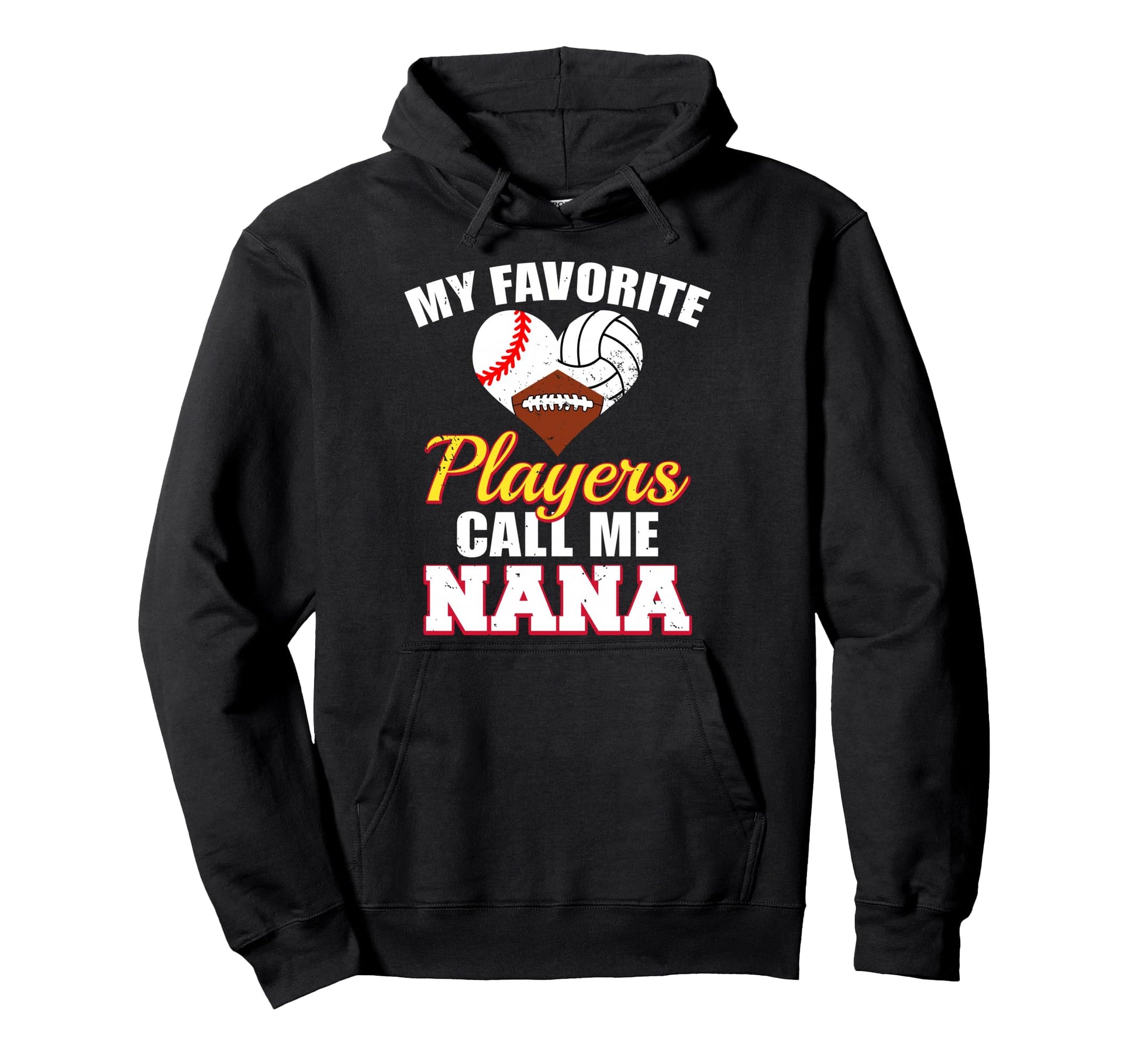 My Favorite Players Baseball Volleyball Hoodie - Trendy Graphic Men Women - T-Shirt, Sweatshirt, Hoodie
