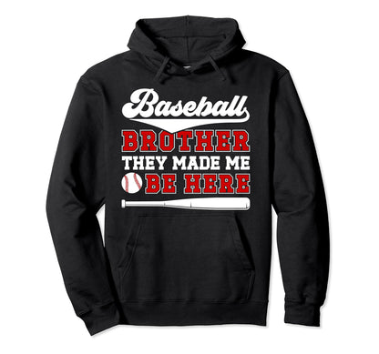 Baseball Brother Funny Baseball Players Hoodie - Trendy Graphic Men Women - T-Shirt, Sweatshirt, Hoodie