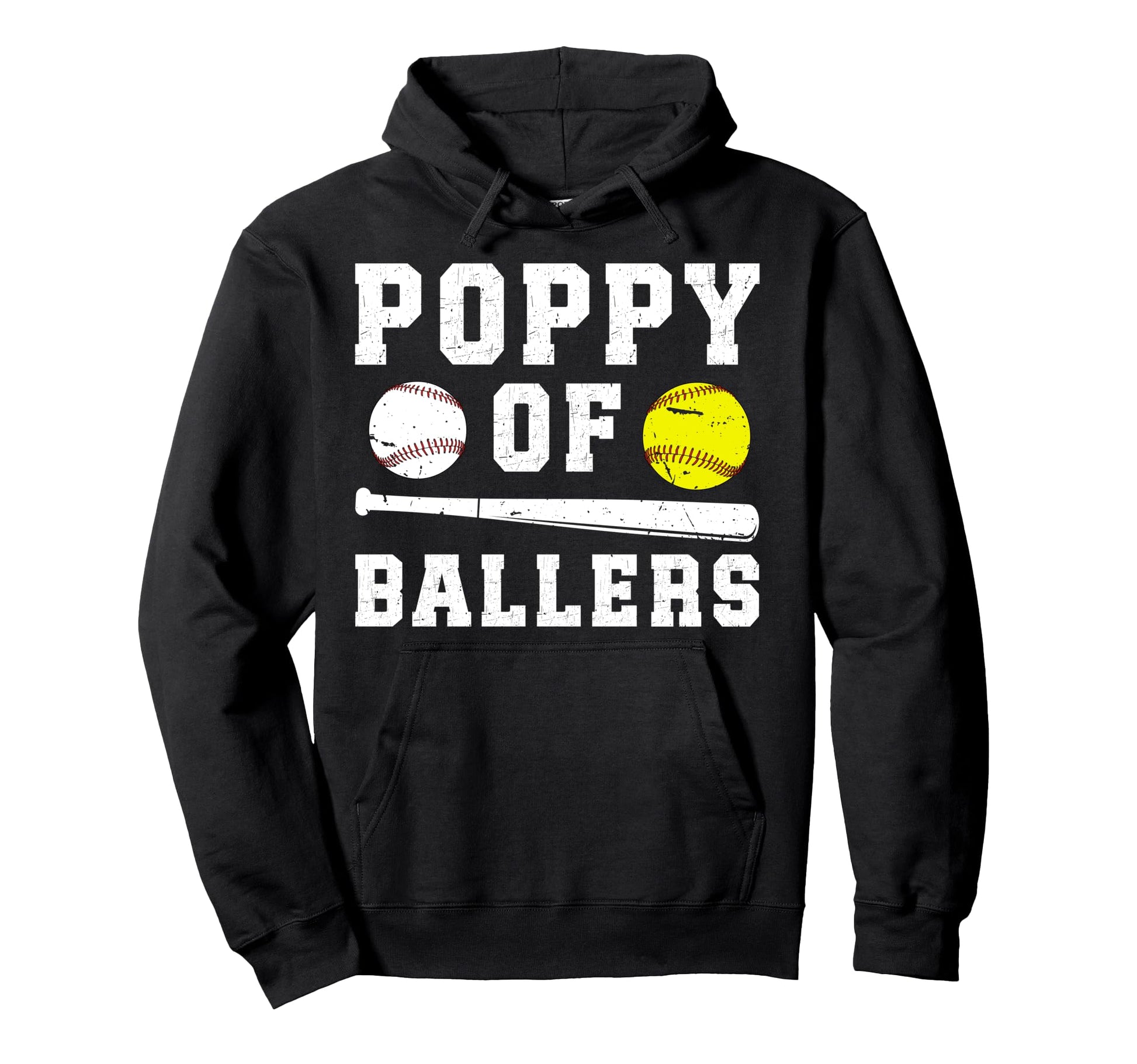 Poppy Ballers Proud Baseball Hoodie - Casual Everyday Wear Men Women - T-Shirt, Sweatshirt, Hoodie