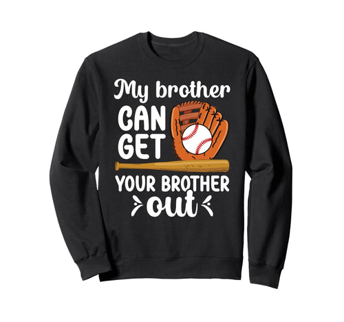 Funny Baseball Sister Baseball Sweatshirt - Trendy Graphic for Adults - T-Shirt, Sweatshirt, Hoodie