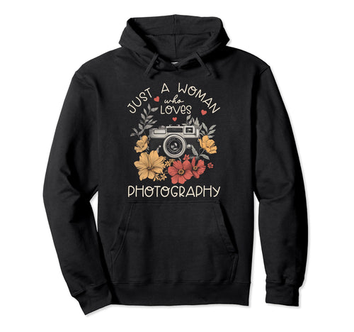 Photographer Camera Flowers Photography Hoodie - Graphic Print Men Women - T-Shirt, Sweatshirt, Hoodie