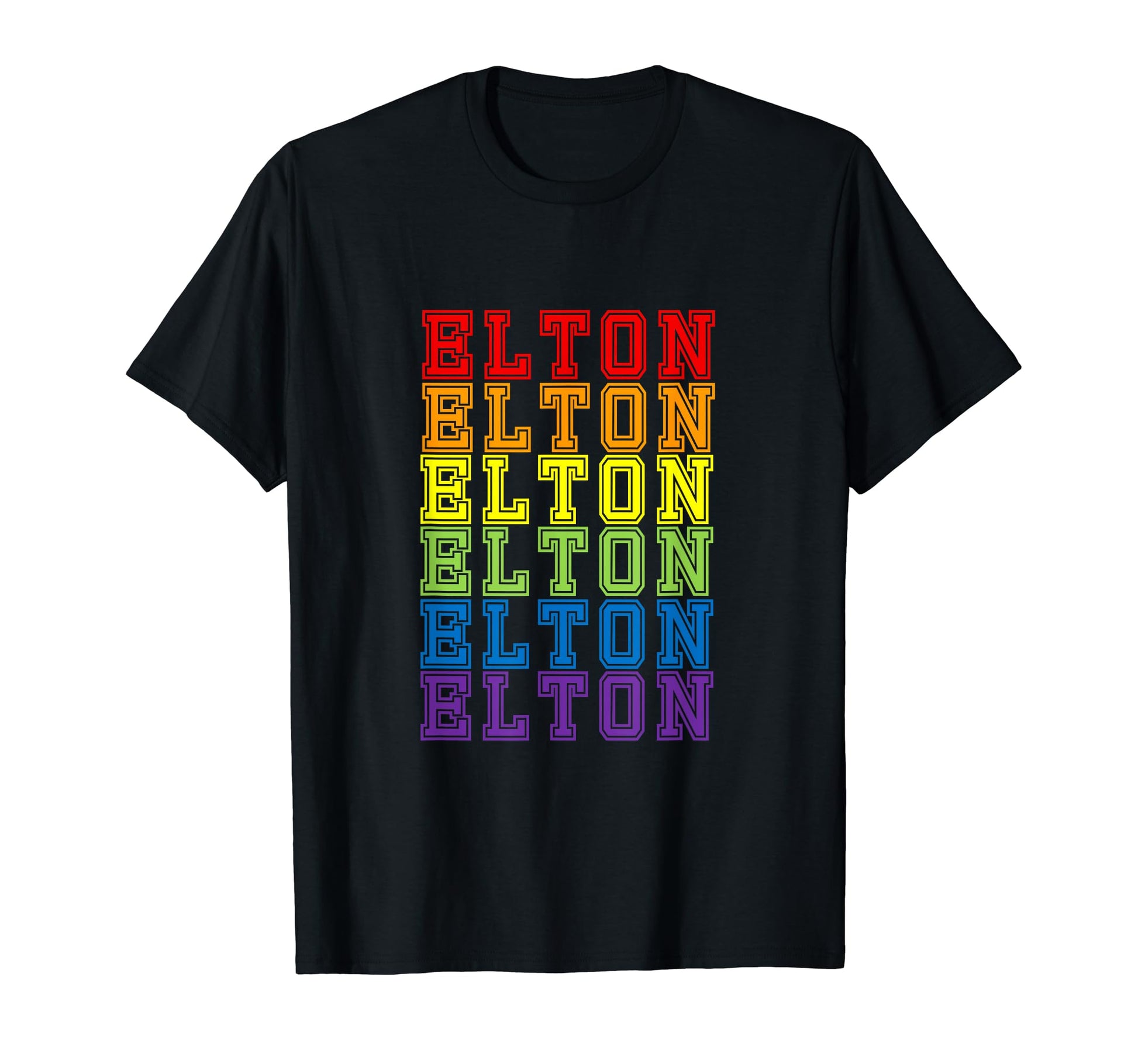 Elton Rainbow T-Shirt - Minimalist Print Unisex - T-Shirt, Sweatshirt, Hoodie
