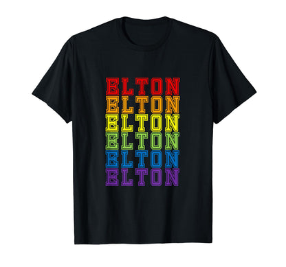 Elton Rainbow T-Shirt - Minimalist Print Unisex - T-Shirt, Sweatshirt, Hoodie