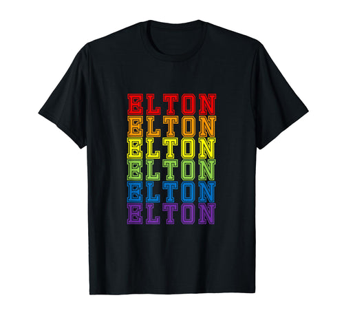 Elton Rainbow T-Shirt - Minimalist Print Unisex - T-Shirt, Sweatshirt, Hoodie