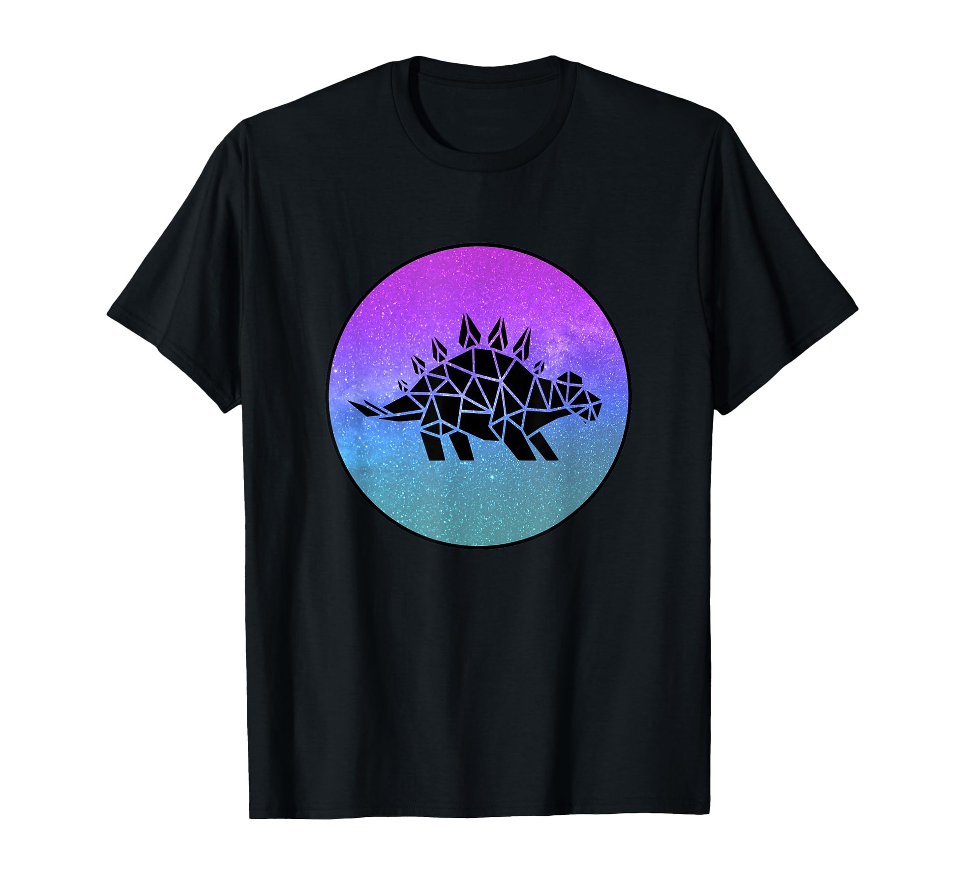 Stegosaurus Dinosaur Origami T-Shirt - Fun Novelty Design for Adults - T-Shirt, Sweatshirt, Hoodie