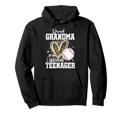Proud Grandma Teenager 13Th Birthday Hoodie - Custom Art Print Men Women - T-Shirt, Sweatshirt, Hoodie