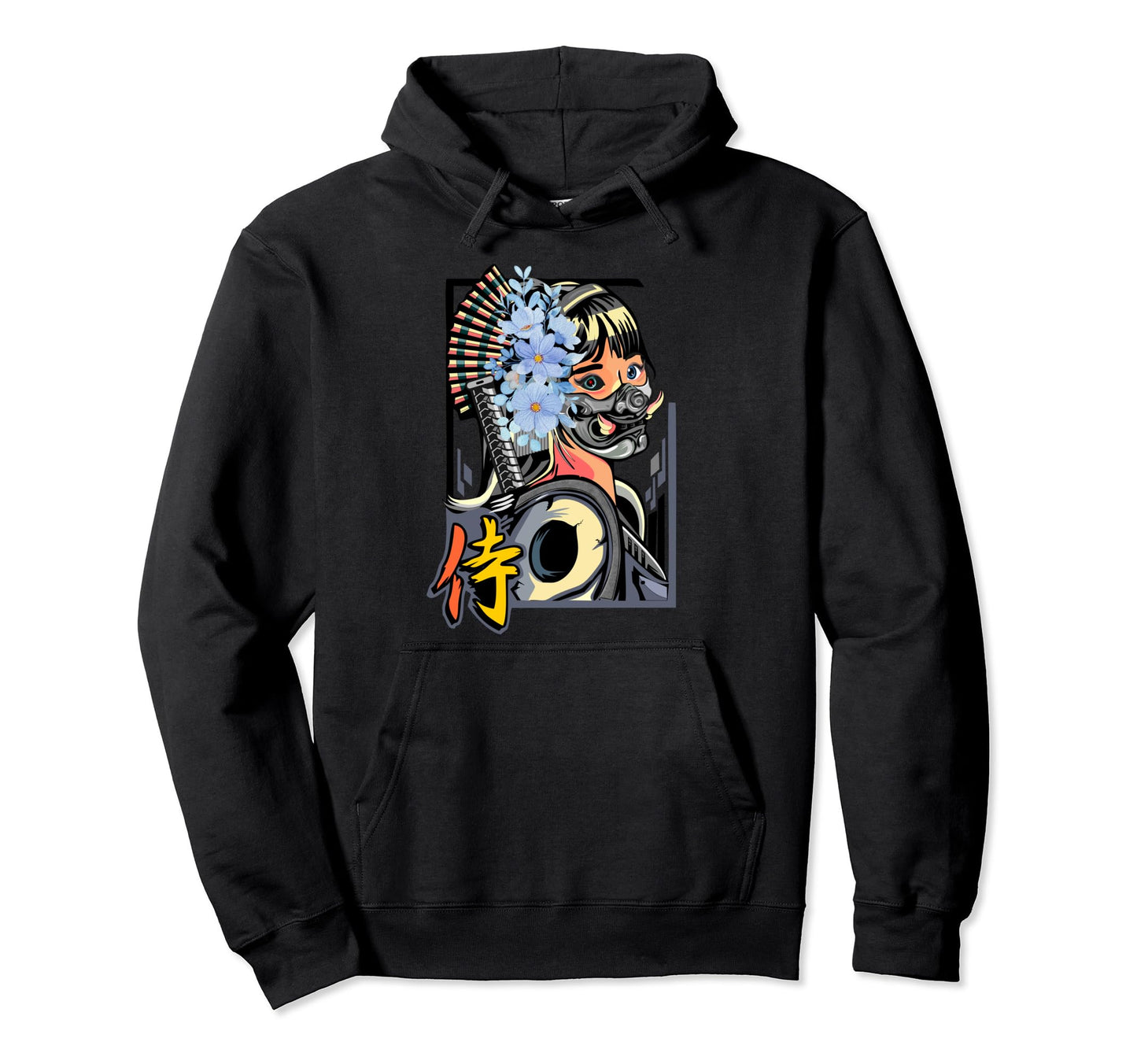 Japanese Modern Geisha Vaporwave Hoodie - Casual Everyday Wear Unisex - T-Shirt, Sweatshirt, Hoodie