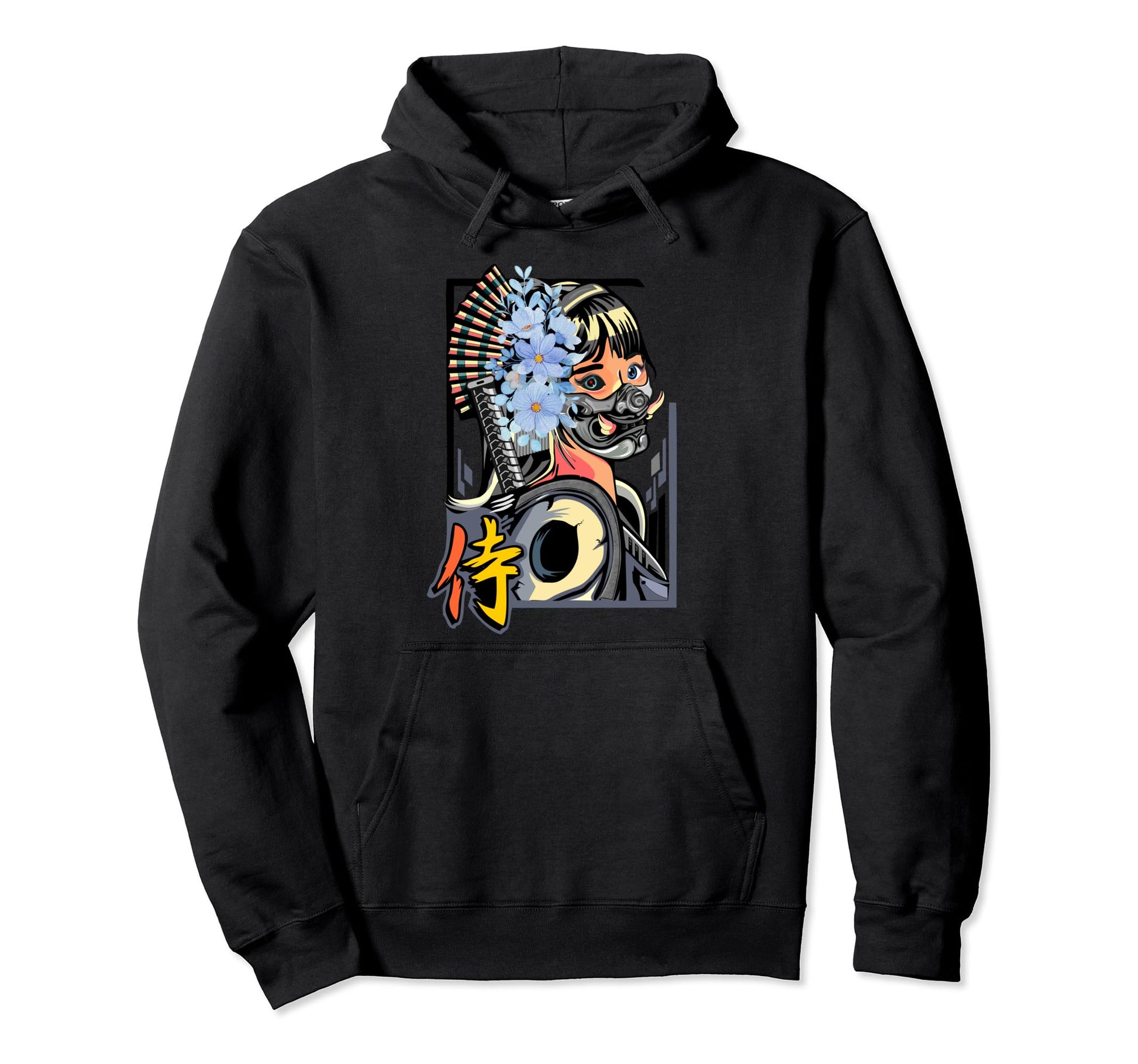 Japanese Modern Geisha Vaporwave Hoodie - Casual Everyday Wear Unisex - T-Shirt, Sweatshirt, Hoodie