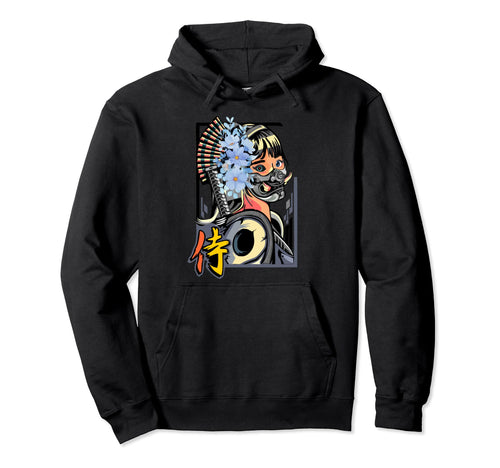 Japanese Modern Geisha Vaporwave Hoodie - Casual Everyday Wear Unisex - T-Shirt, Sweatshirt, Hoodie