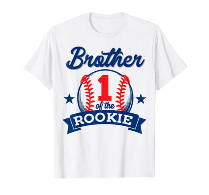 Brother Rookie 1St Birthday Baseball T-Shirt - Trendy Graphic for Adults - T-Shirt, Sweatshirt, Hoodie