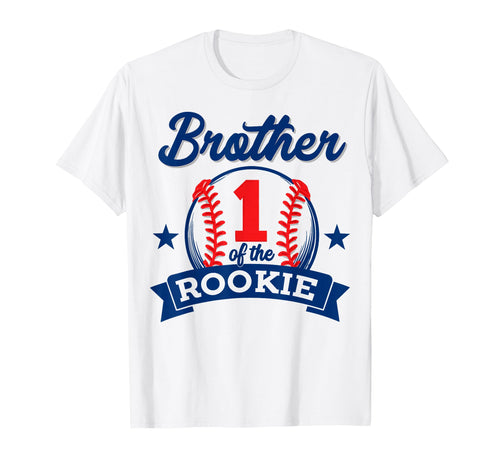 Brother Rookie 1St Birthday Baseball T-Shirt - Trendy Graphic for Adults - T-Shirt, Sweatshirt, Hoodie