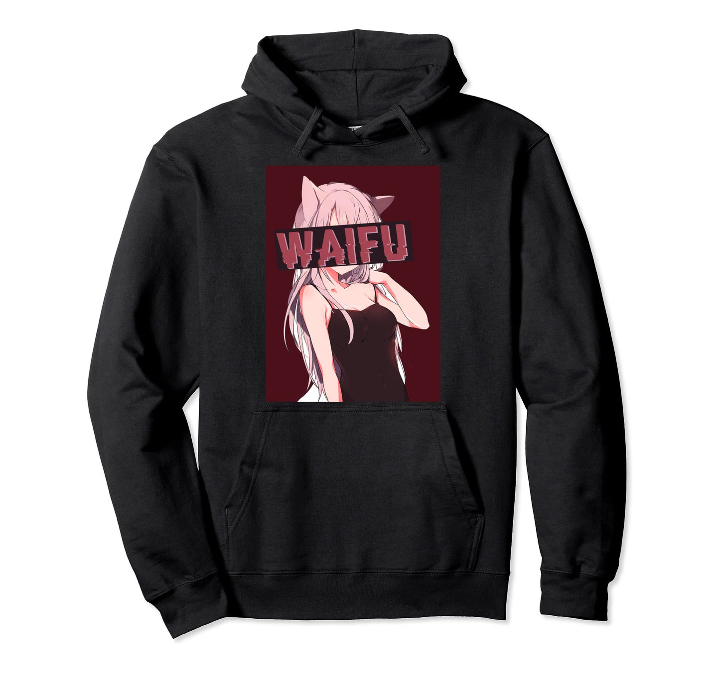 Alt Aesthetic Vaporwave Black Anime Hoodie - Custom Art Print for Adults - T-Shirt, Sweatshirt, Hoodie