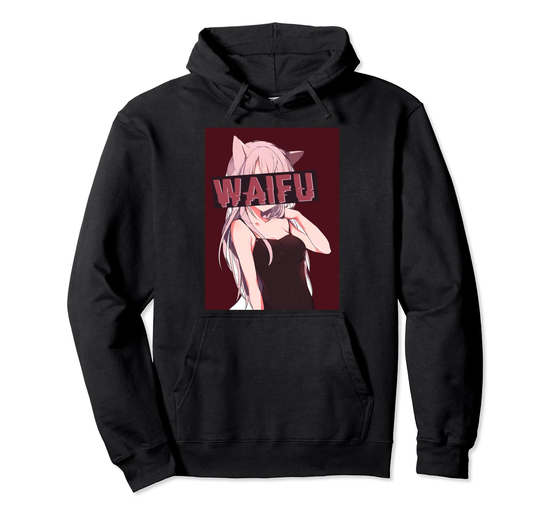 Alt Aesthetic Vaporwave Black Anime Hoodie - Custom Art Print for Adults - T-Shirt, Sweatshirt, Hoodie