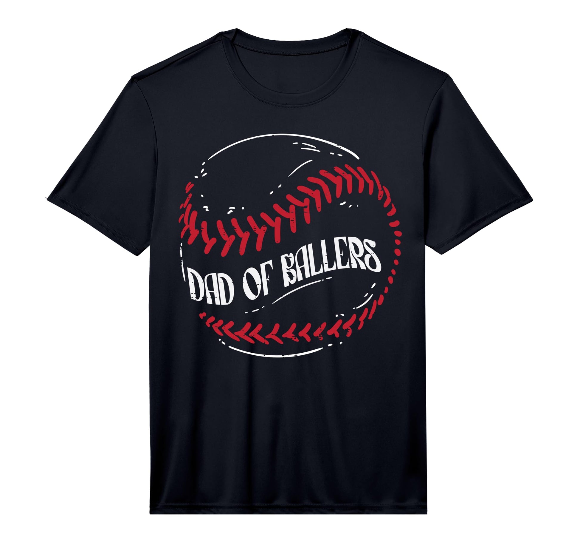 Dad Ballers Baseball Funny Fathers Day T-Shirt - Graphic Print for Adults - T-Shirt, Sweatshirt, Hoodie