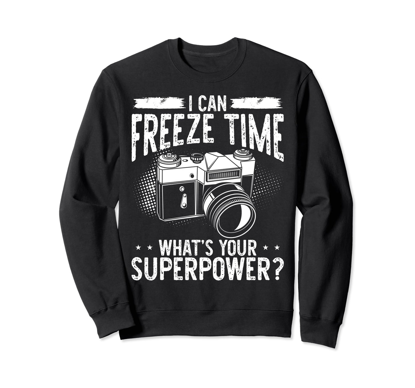 Photo Camera Photographer Flash Sweatshirt - Casual Everyday Wear Unisex - T-Shirt, Sweatshirt, Hoodie
