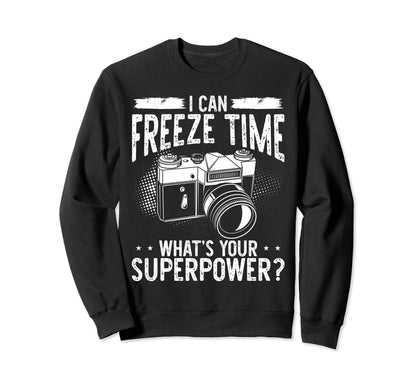 Photo Camera Photographer Flash Sweatshirt - Casual Everyday Wear Unisex - T-Shirt, Sweatshirt, Hoodie