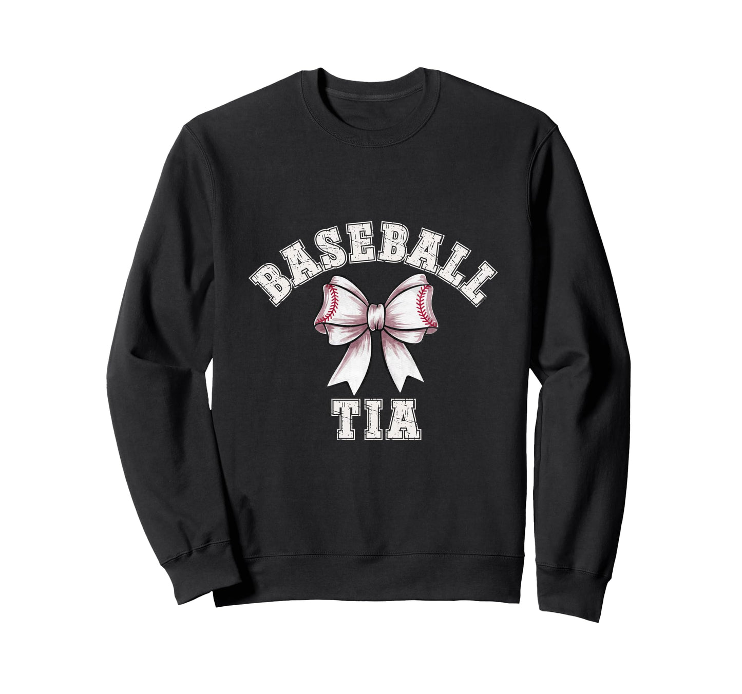 Coquette Baseball Tia Bow Game Sweatshirt - Aesthetic Graphic for Adults - T-Shirt, Sweatshirt, Hoodie