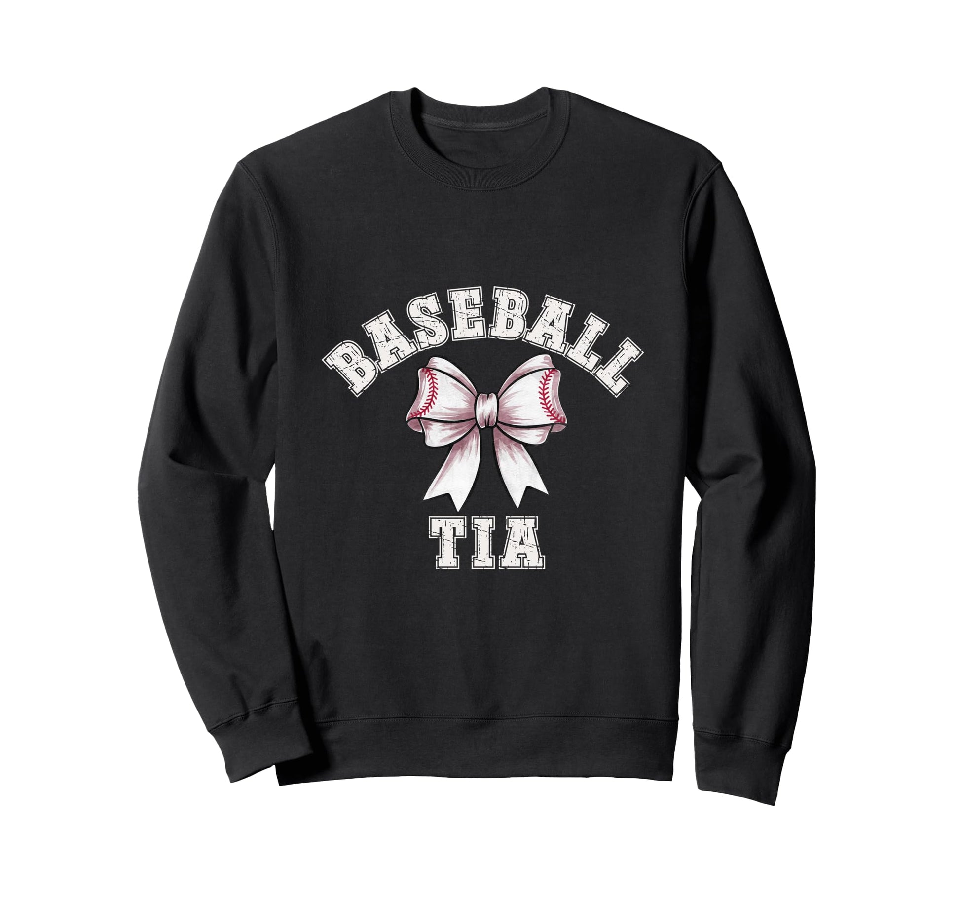 Coquette Baseball Tia Bow Game Sweatshirt - Aesthetic Graphic for Adults - T-Shirt, Sweatshirt, Hoodie
