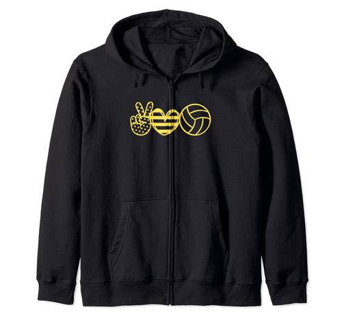Peace Love Volleyball Gift T-Shirt - Trendy Graphic Men Women - T-Shirt, Sweatshirt, Hoodie