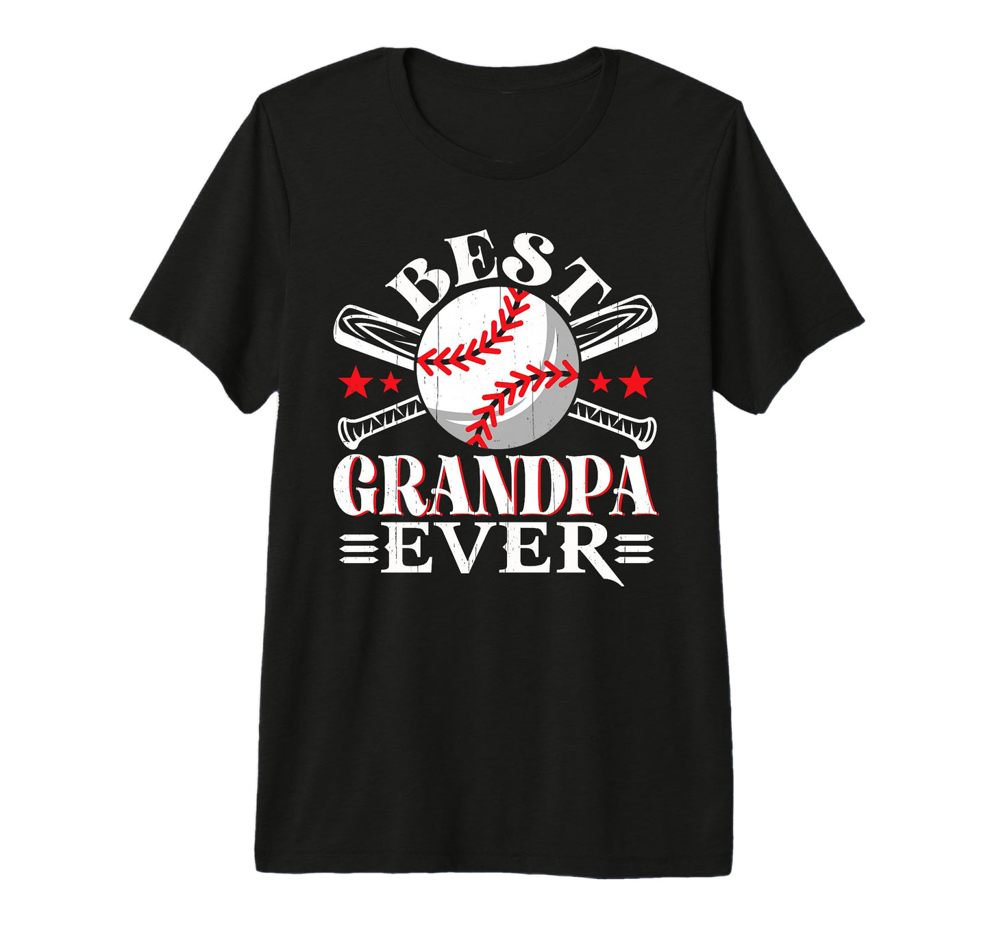 Mens Best Baseball Grandpa Grandson T-Shirt - Custom Art Print Men Women - T-Shirt, Sweatshirt, Hoodie