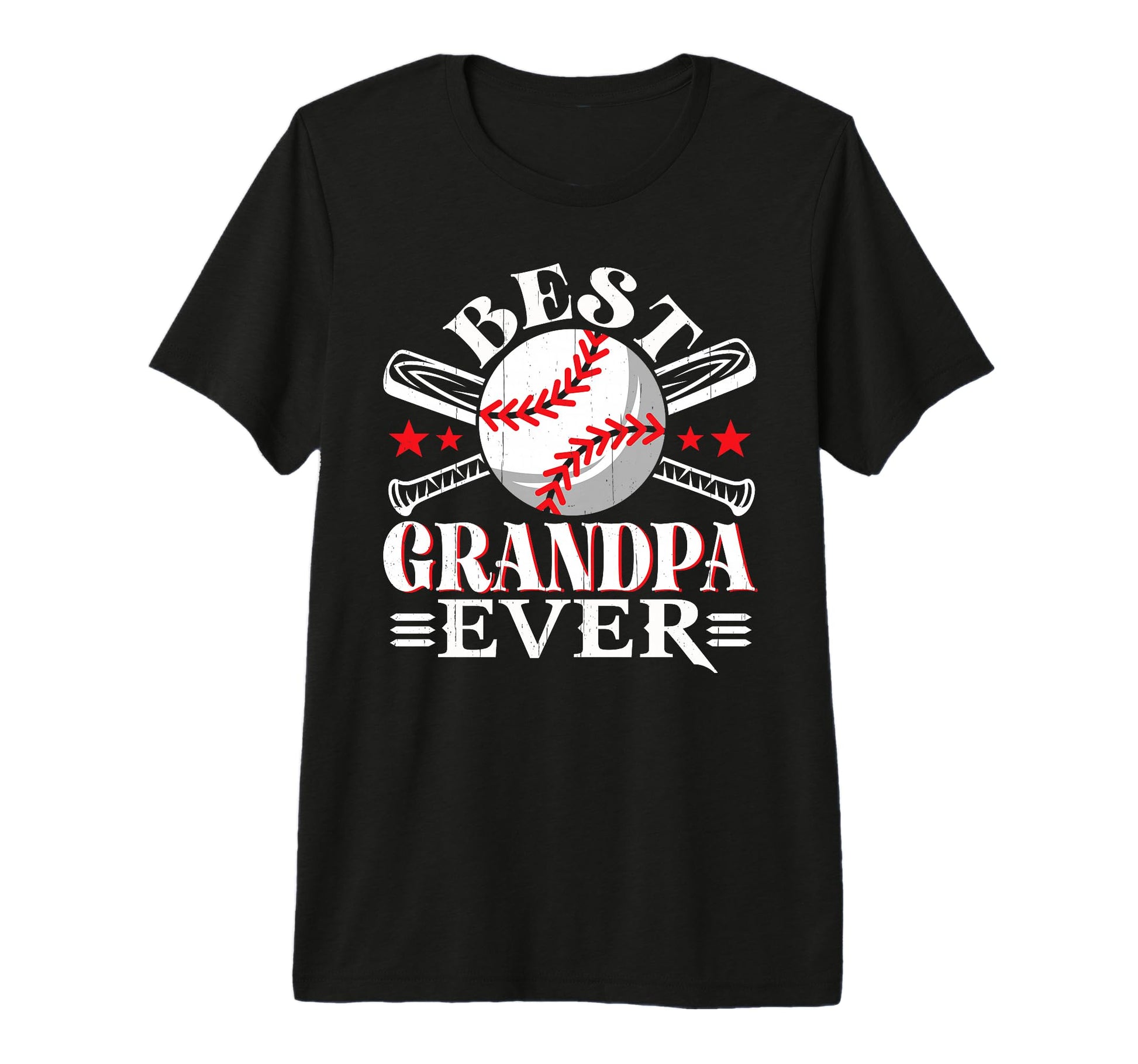Mens Best Baseball Grandpa Grandson T-Shirt - Custom Art Print Men Women - T-Shirt, Sweatshirt, Hoodie