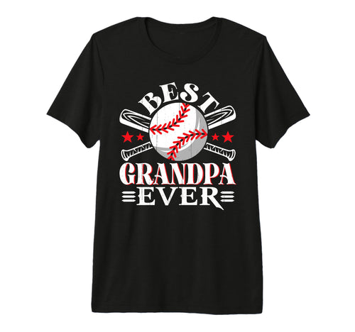 Mens Best Baseball Grandpa Grandson T-Shirt - Custom Art Print Men Women - T-Shirt, Sweatshirt, Hoodie