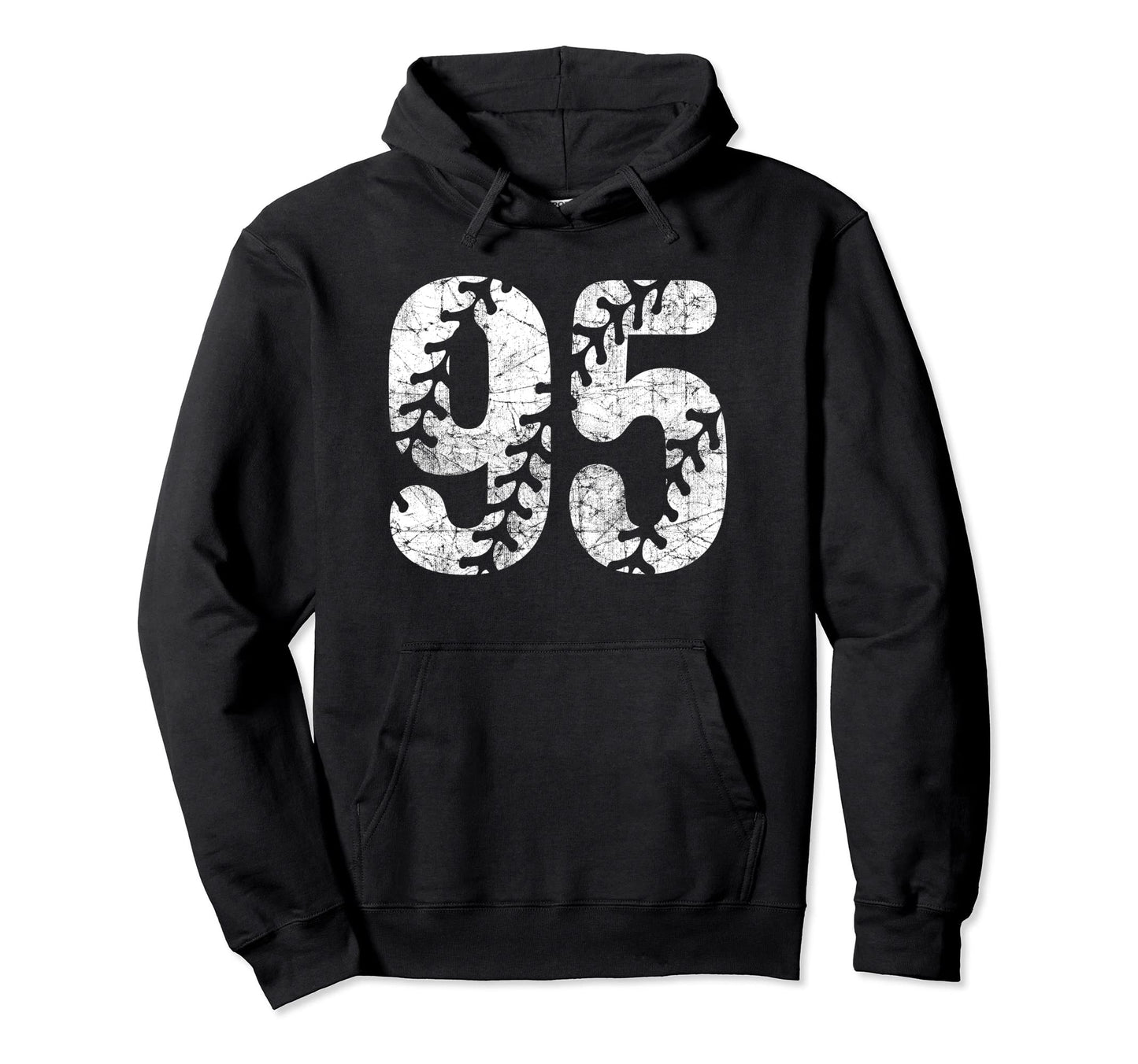 Baseball Softball Mom 95 Number 95 Hoodie - Casual Everyday Wear Men Women - T-Shirt, Sweatshirt, Hoodie
