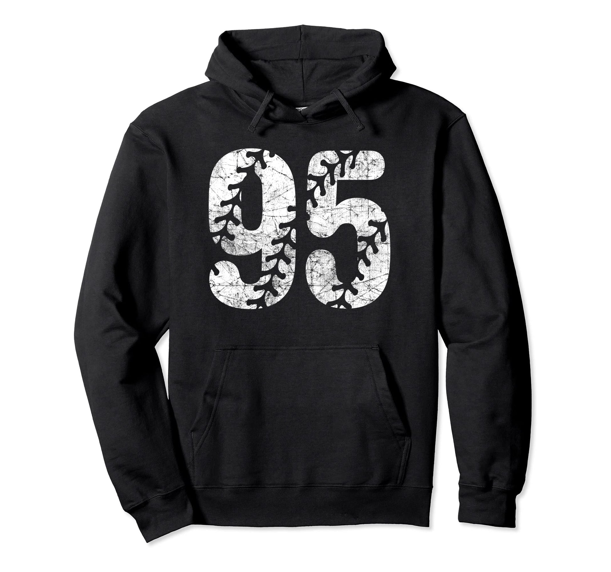 Baseball Softball Mom 95 Number 95 Hoodie - Casual Everyday Wear Men Women - T-Shirt, Sweatshirt, Hoodie