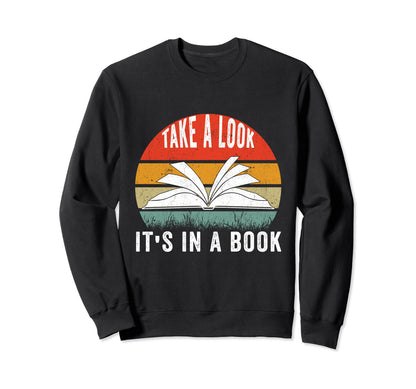 Take Its Book Lovers Rainbow Sweatshirt - Trendy Graphic Unisex - T-Shirt, Sweatshirt, Hoodie