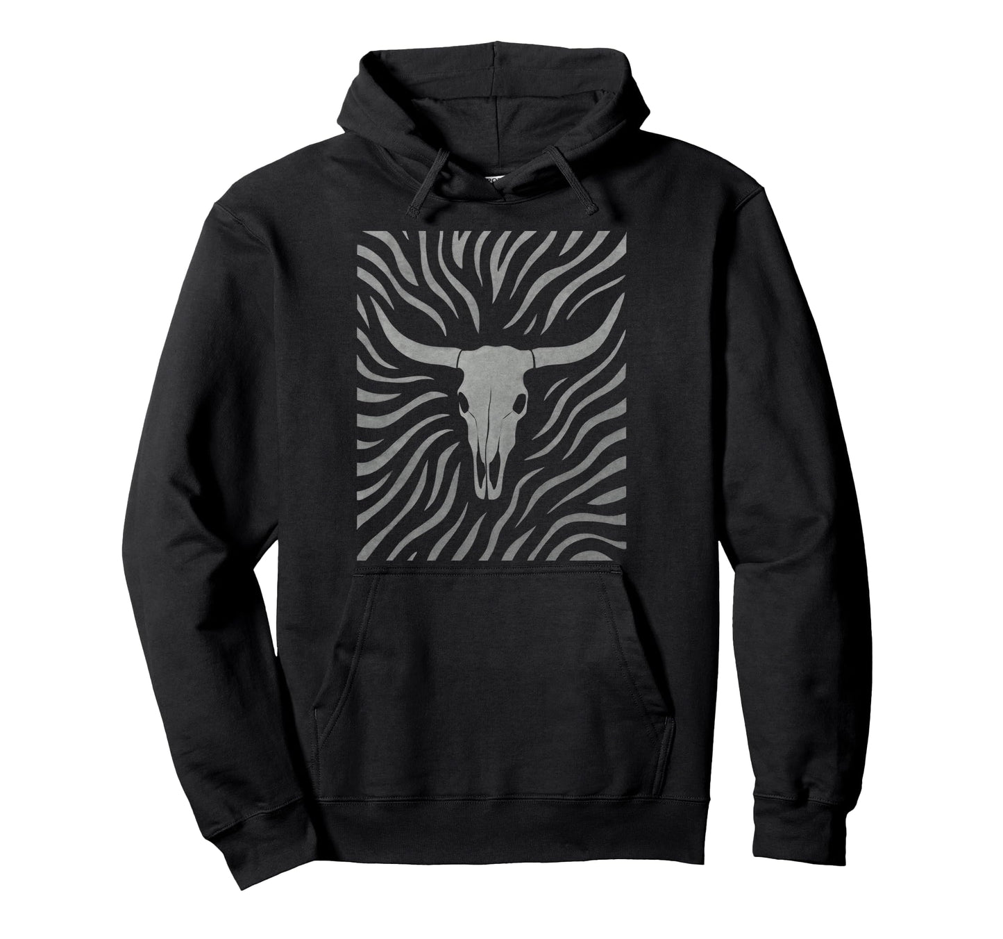 Cow Skull Western Boho Country Hoodie - Streetwear Style for Adults - T-Shirt, Sweatshirt, Hoodie