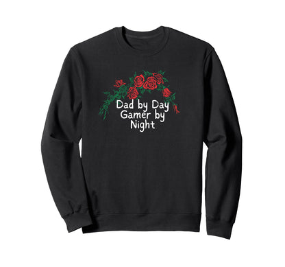 Funny Red Roses Dad Day Gamer Night Sweatshirt - Minimalist Print Unisex - T-Shirt, Sweatshirt, Hoodie