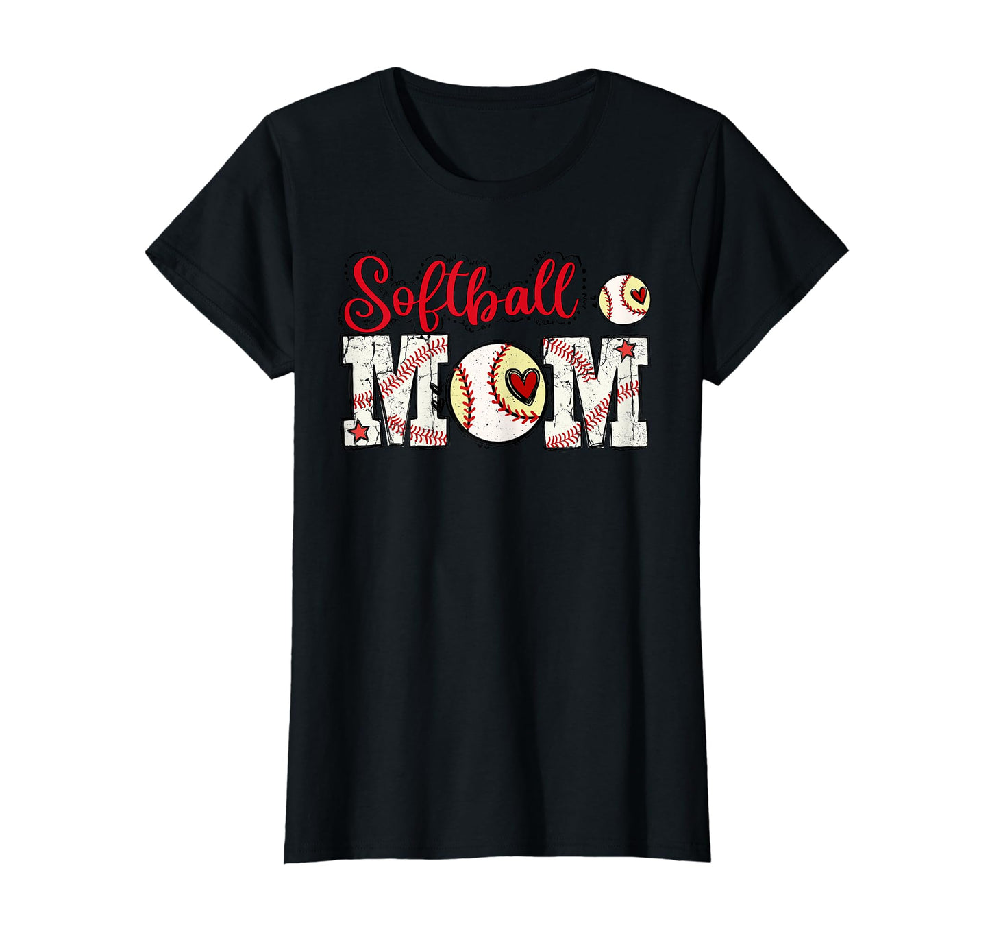 Softball Mom Sports Fan Game Day T-Shirt - Custom Art Print for Adults - T-Shirt, Sweatshirt, Hoodie
