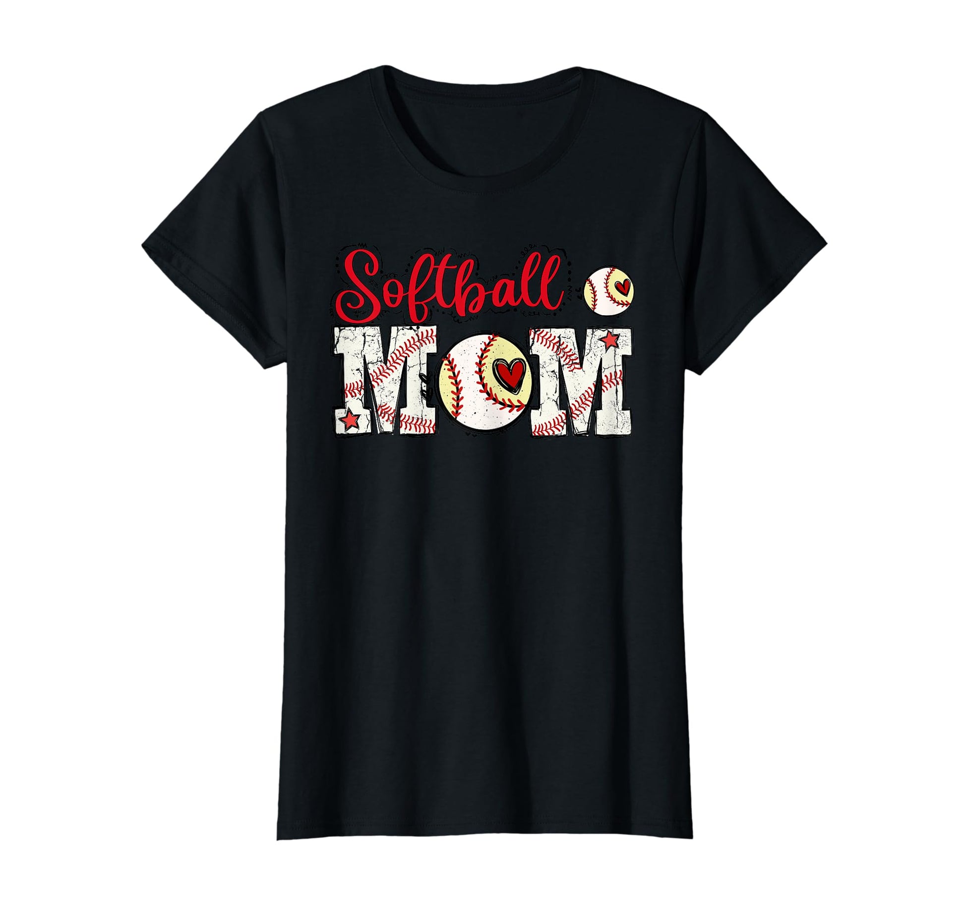 Softball Mom Sports Fan Game Day T-Shirt - Custom Art Print for Adults - T-Shirt, Sweatshirt, Hoodie