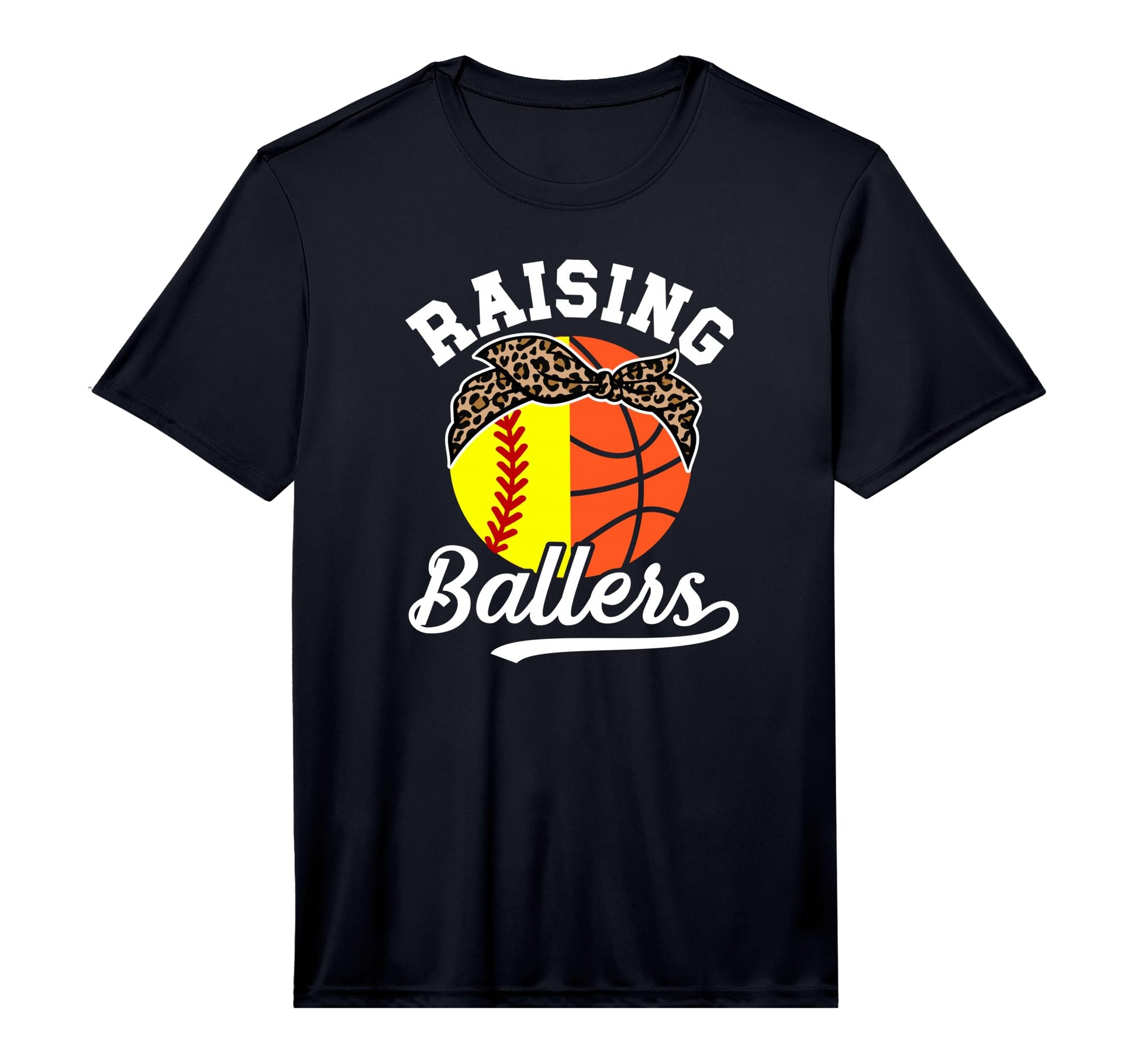 Mens Raising Ballers Softball Basketball T-Shirt - Trendy Graphic Unisex - T-Shirt, Sweatshirt, Hoodie