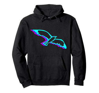 Sea Gull Seagull Sea Bird Vaporwave Hoodie - Minimalist Print Men Women - T-Shirt, Sweatshirt, Hoodie