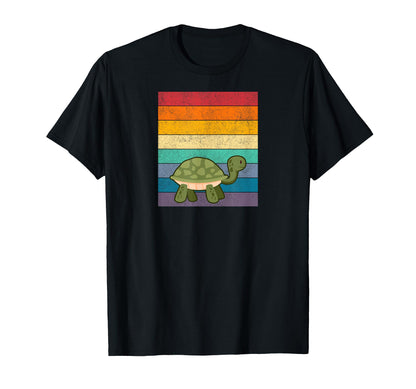 Turtle Distressed Rainbow T-Shirt - Trendy Graphic Men Women - T-Shirt, Sweatshirt, Hoodie